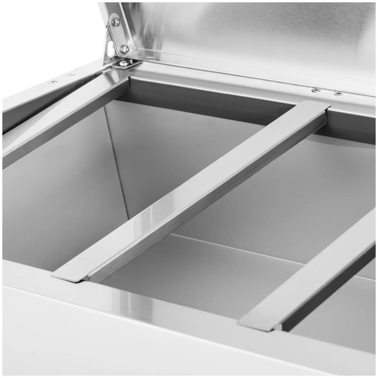 Vitrină frigorifică de tejghea - 140 x 33 cm - 6 containere GN 1/4