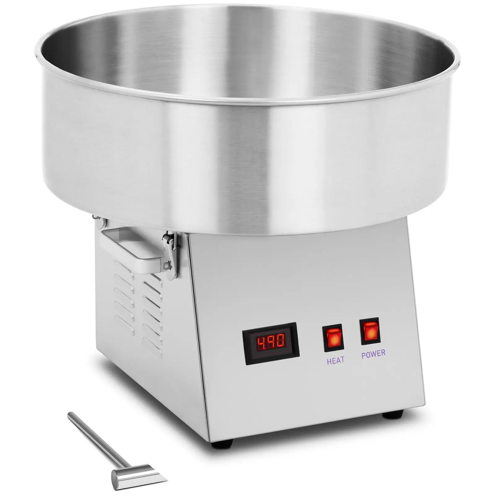 Mașină de vată de zahăr - 52 cm - 1.080 W - oțel inoxidabil