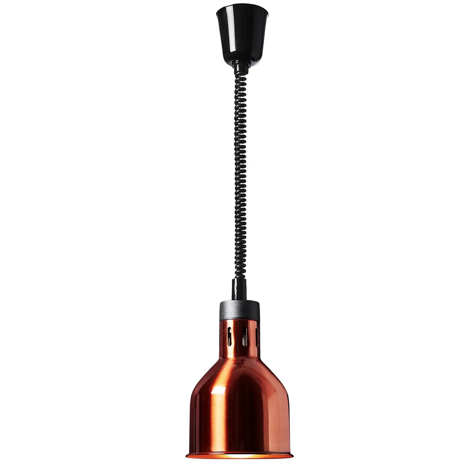 Lampă de căldură - aspect alamă - 17.5 x 17.5 x 25 cm - Royal Catering - Oţel - reglabil pe înălțime