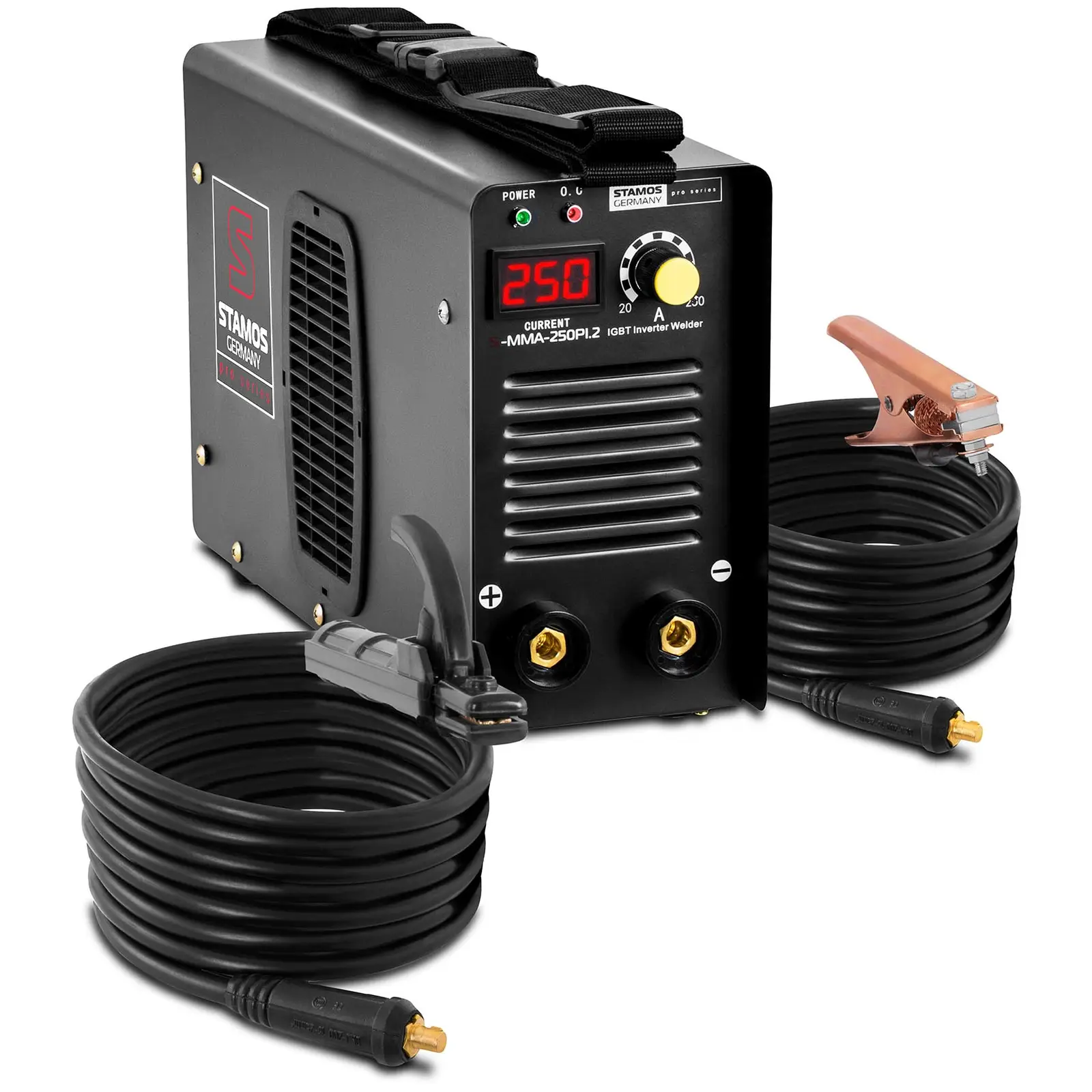Aparat de Sudură - cu electrozi - 250 A - cablu 8 m - Hot Start - PRO