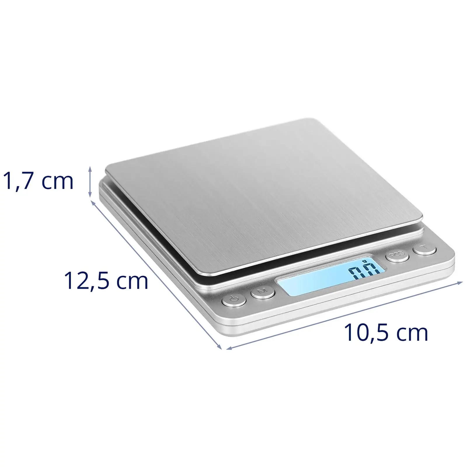 Cântar digital de masă - 500 g / 0,01 g - 10 x 10 cm