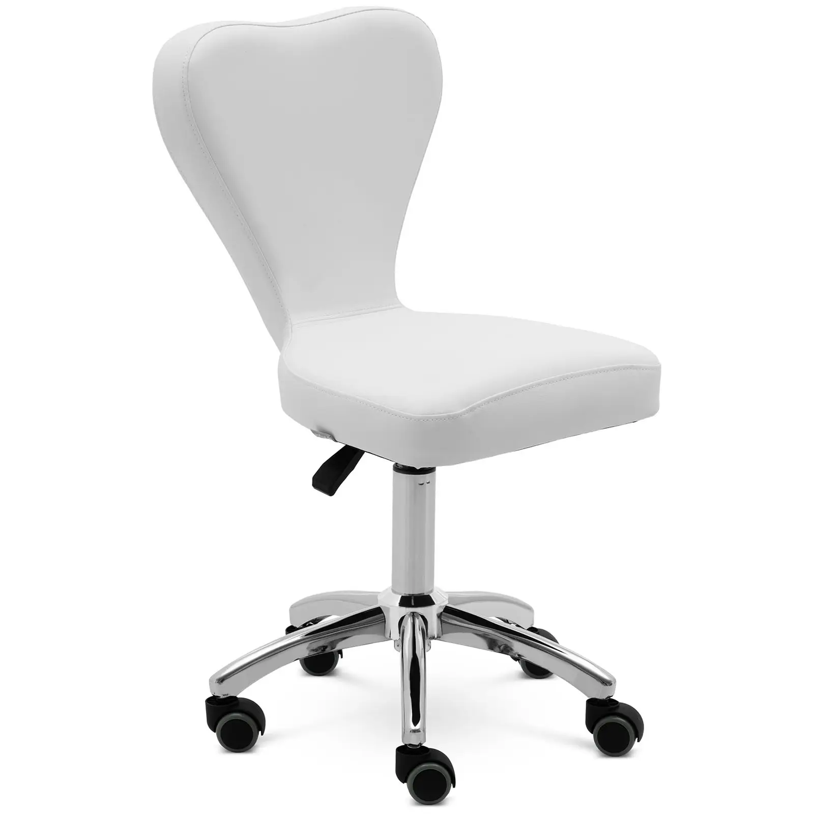 Scaun scaun cu spătar - 49 - 63 cm - 150 kg - alb