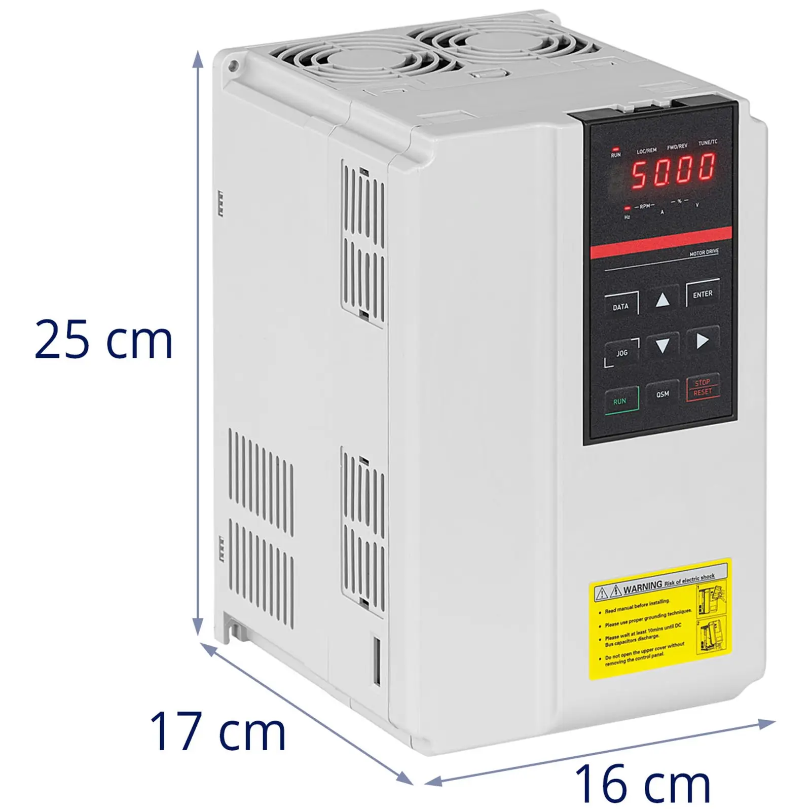 Convertor de frecvență - 5,5 kW / 7,5 CP - 400 V - {{frecvență_409_temp}} Hz - LED