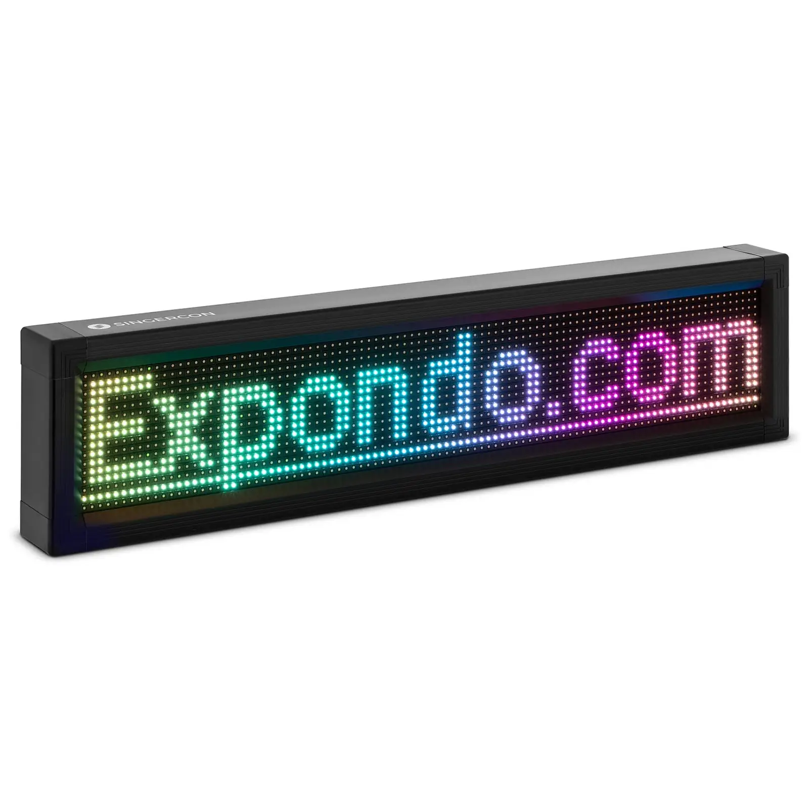 Panou de afișe cu LED-uri - 96 x 16 LED-uri colorate - 67 x 19 cm - programabil prin  iOS / Android