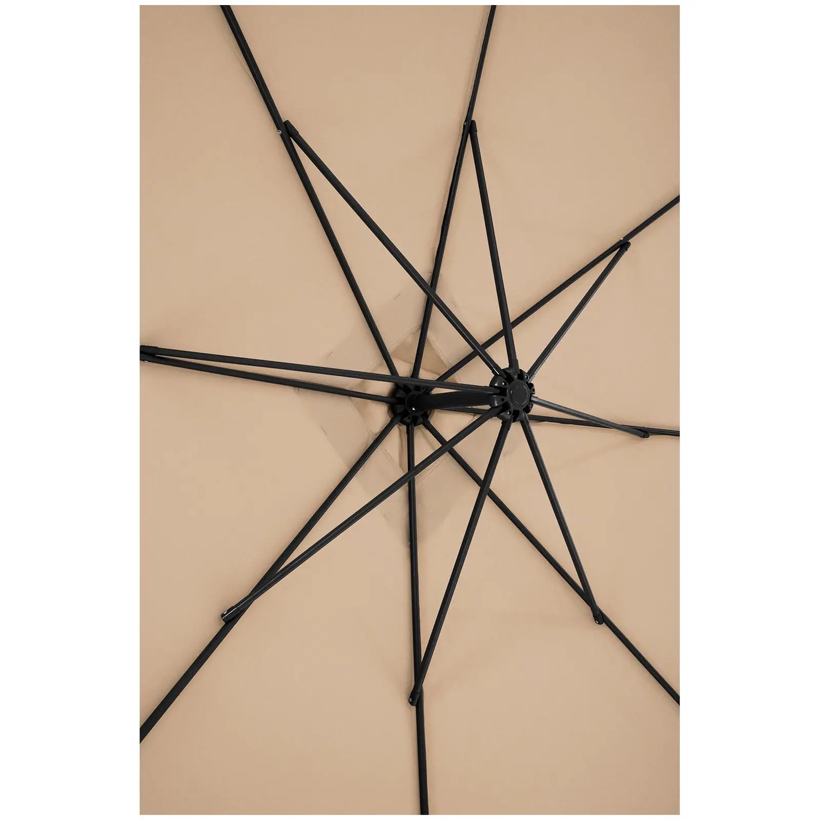 Umbrelă de grădină - Crem - Pătrată - 250 x 250 cm - Înclinabilă
