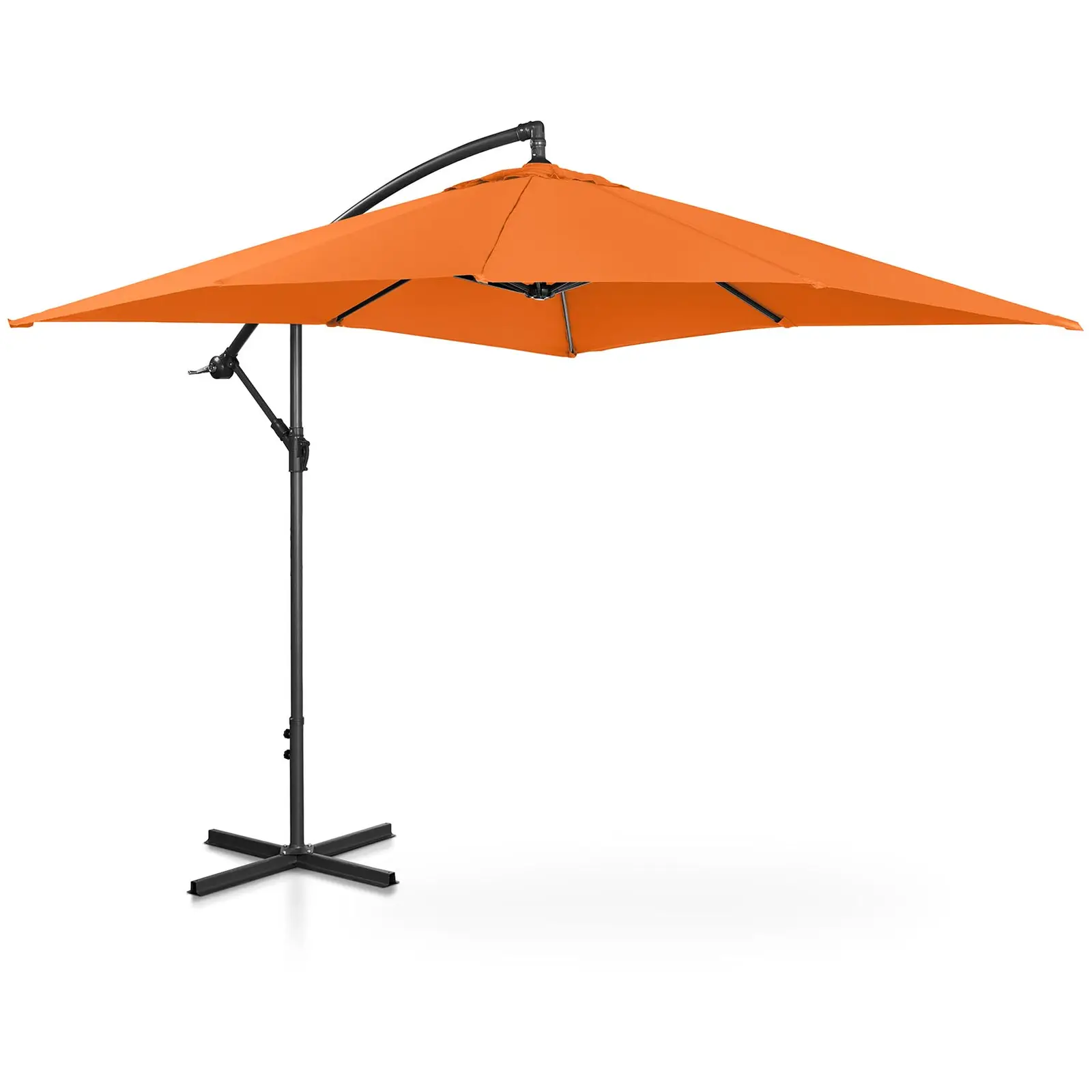 Umbrelă de grădină - portocalie - pătrată - 250 x 250 cm - înclinabilă