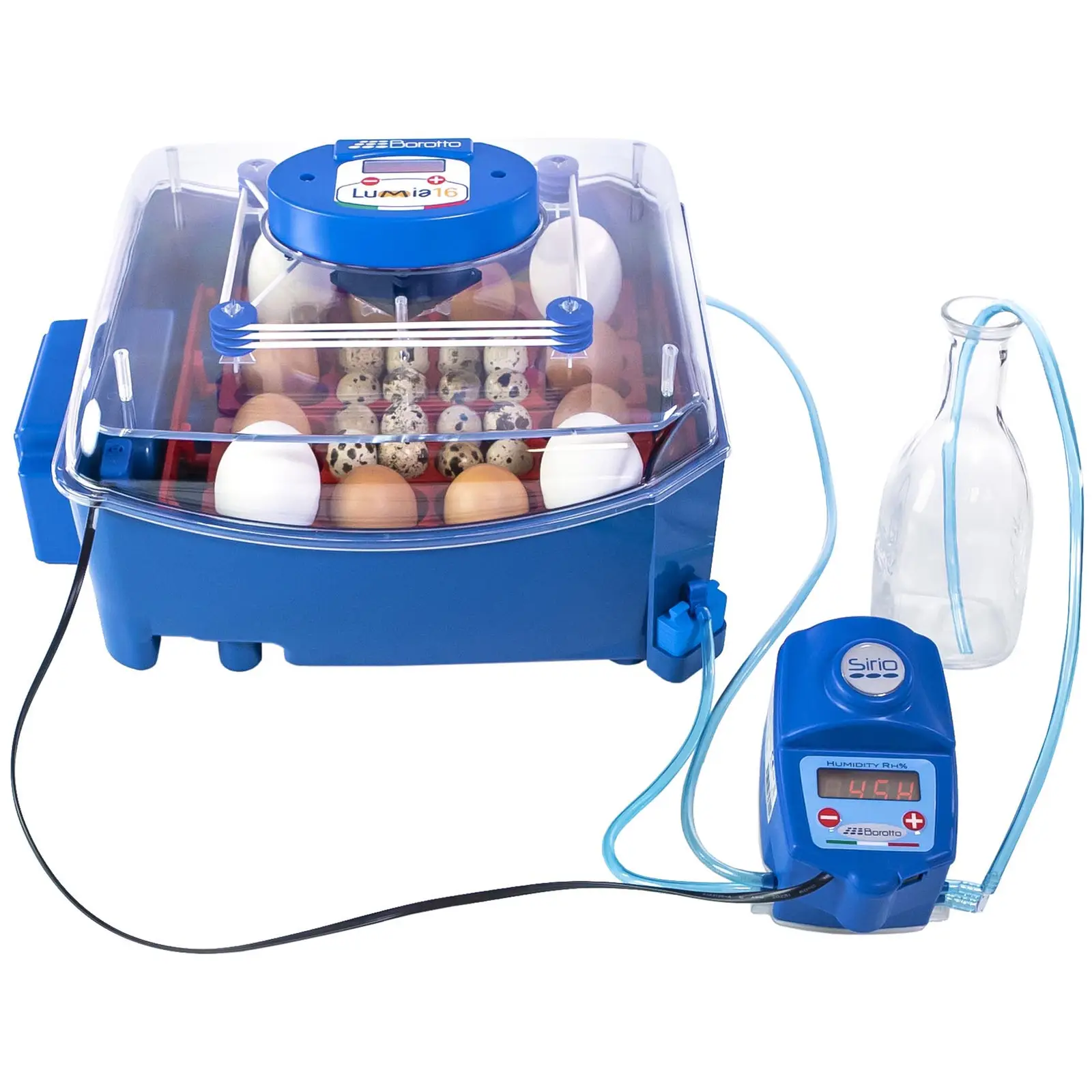 Incubator - 16 ouă - sistem de irigare inclus - complet automat - protecție antimicrobiană Biomaster